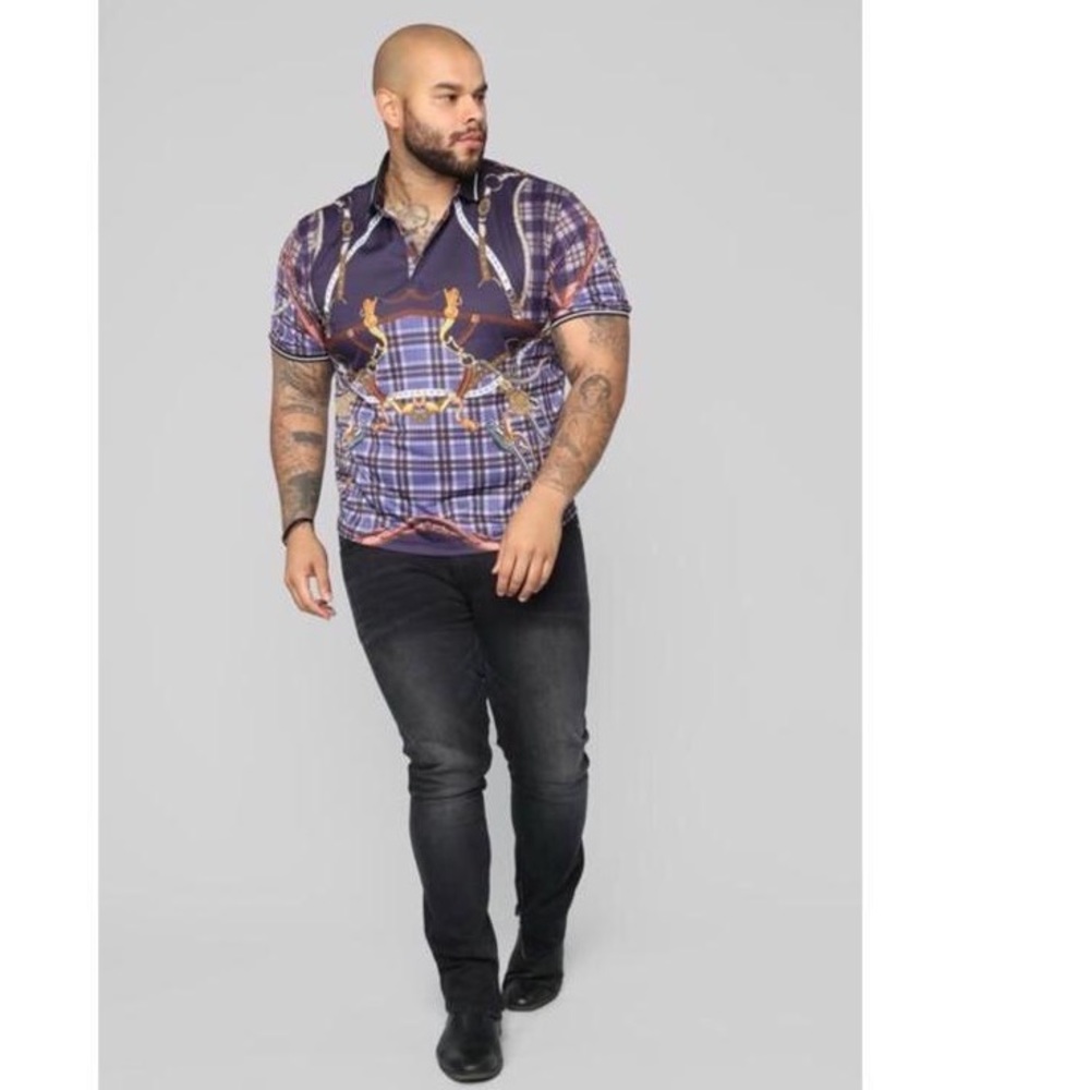 Fashion nova NWT! Givon Short Sleeve Polo